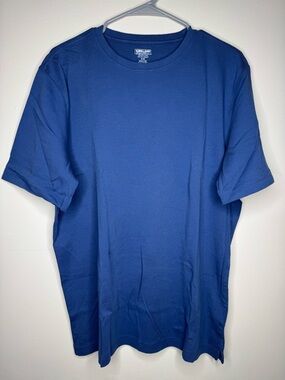 Kirkland Signature Men’s XL Crew Neck Pima Corton T-Shirt - Blue